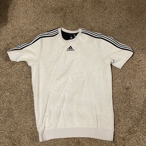 Short sleeve, men’s adidas, crew neck sweatshirt